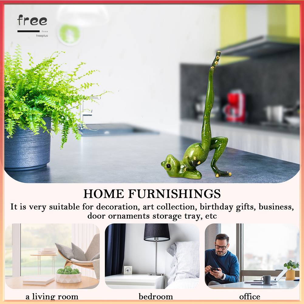 Tượng Ếch Tập Yoga Chống Thấm Nước Bằng Nhựa Resin Trang Trí Trong Nhà / Ngoài