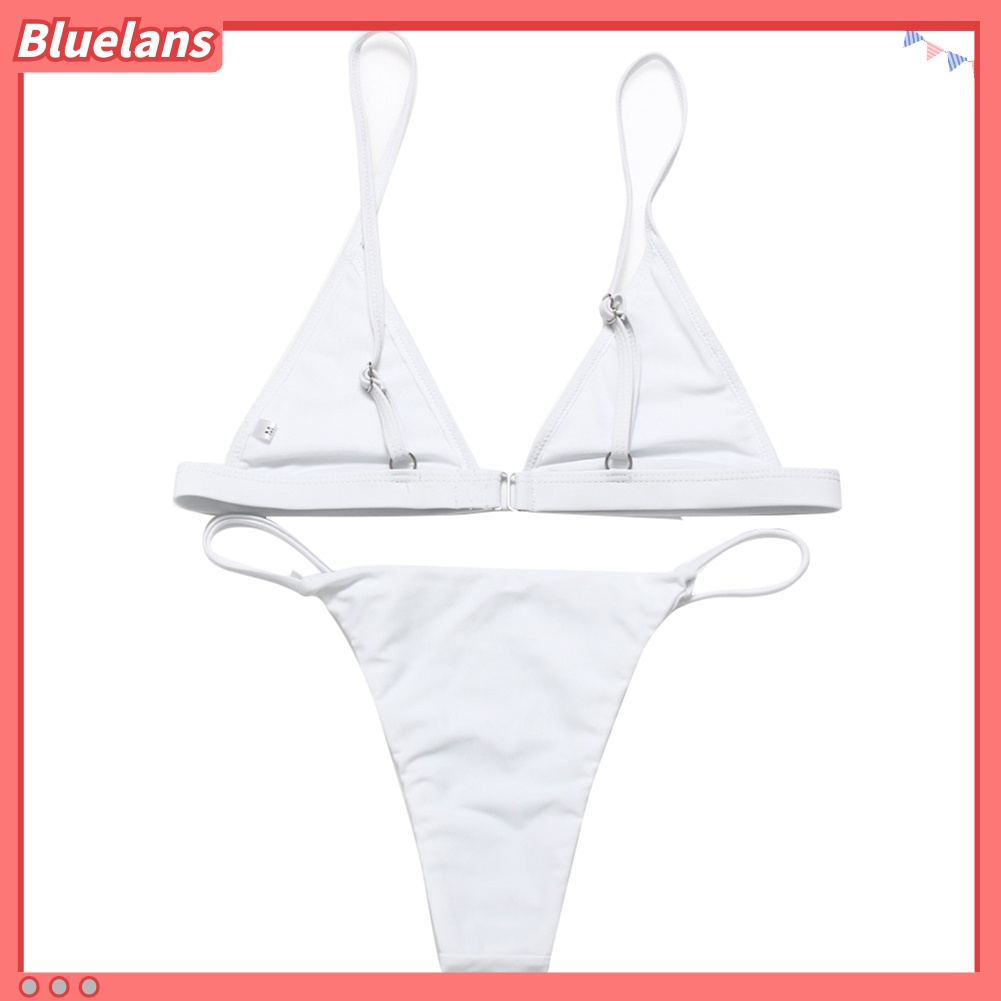Bộ Bikini Tam Giác Màu Sắc Thời Trang Quyến Rũ Cho Nữ