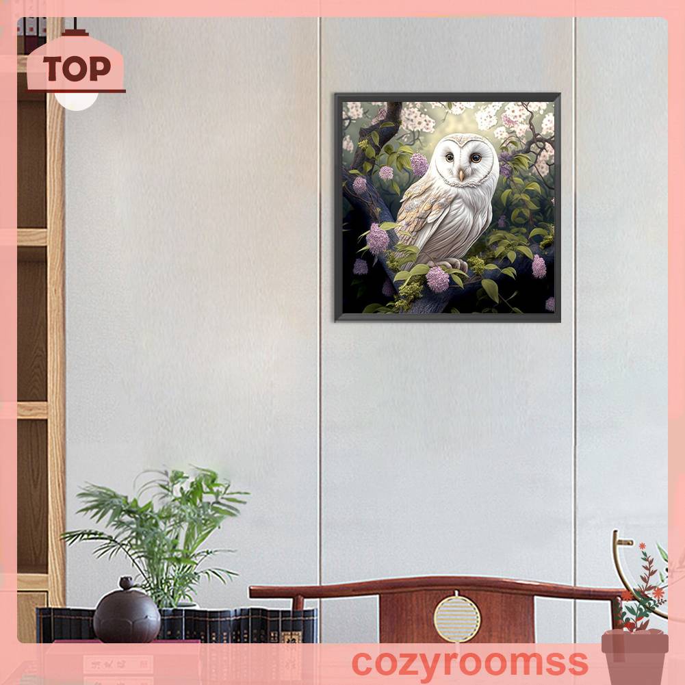 Tranh Đính Đá Kim Cương Toàn Bộ 5D DIY Hình Vẽ Con Cú