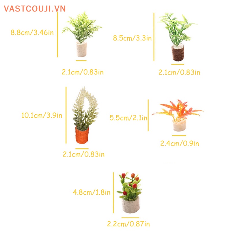 Mô Hình Chậu Cây Phong Tỉ Lệ 1: 12 Dùng Trang Trí Nhà Búp Bê