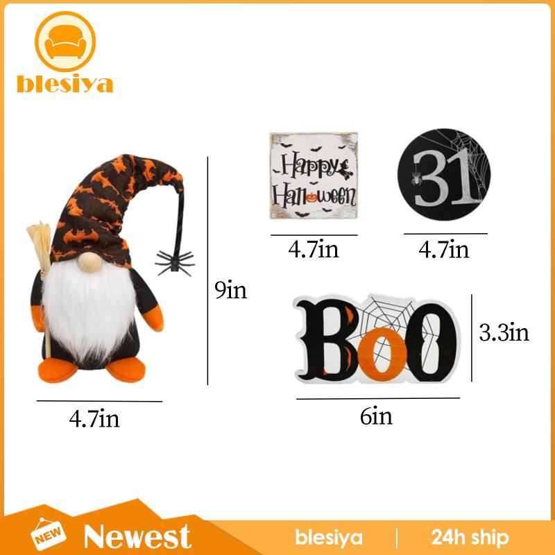 [Blesiya] Khay Đựng Đồ Handmade Gnomes Nhồi Bông Đáng Yêu Trang Trí Halloween