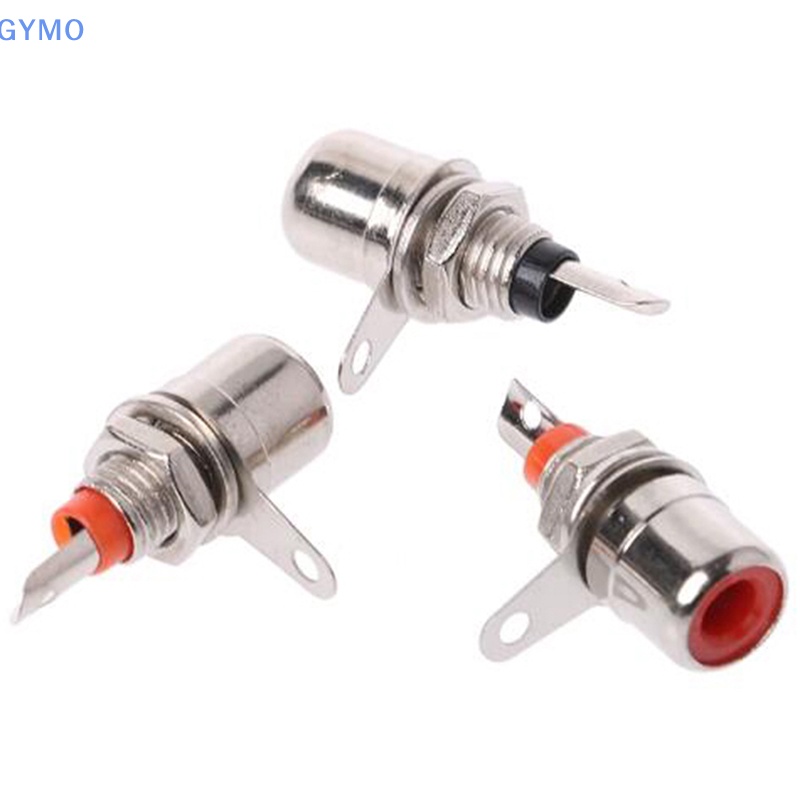 Set 10 Đầu Nối RCA Màu Đỏ + 10 Phích Cắm Âm Thanh