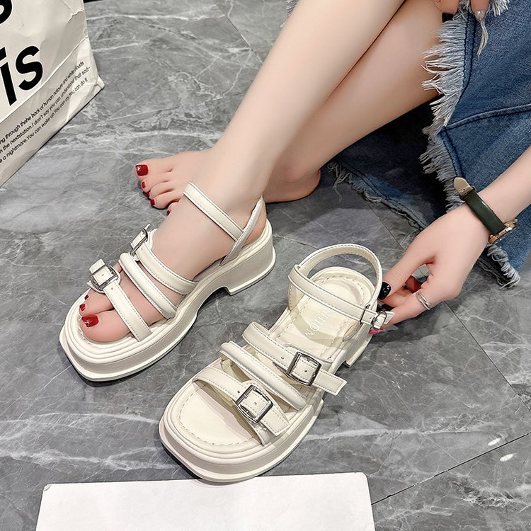 Sandal Đế Dày Tăng Chiều Cao Phong Cách Hàn Quốc Thời Trang Mùa Hè Hàng Mới 2023 Dành Cho Bạn Nữ