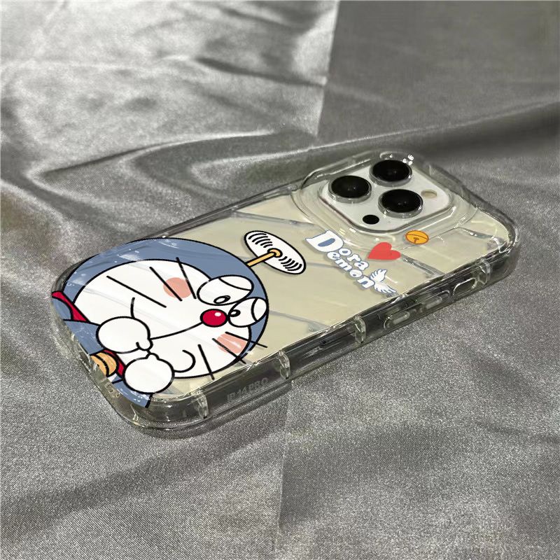 Ốp Điện Thoại Mềm Trong Suốt Hình Mèo Dễ Thương Cho iPhone14promax 1312 / 11 7 / 8plus xr / sins LI0A