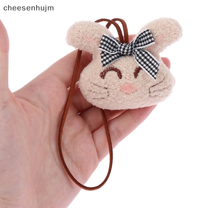 Móc Khóa Thỏ Nhồi Bông Dễ Thương Dùng Để Nhận Dạng Túi Học Sinh