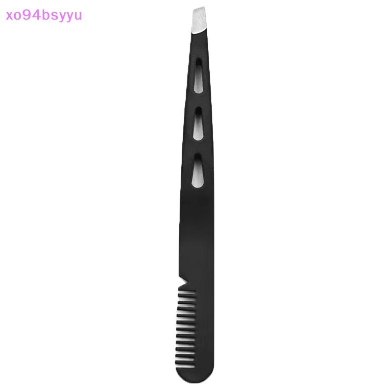 Nhíp 2 Trong 1 Xo94Bsyu Chất Liệu Thép Không Gỉ Kèm Lược Chải Lông Mi