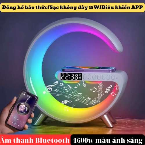 Loa Bluetooth Sạc Không Dây Đèn Tạo Không Khí 3in1 BT 2301