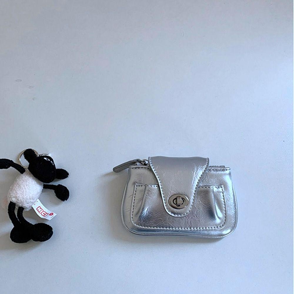 Túi Đeo Chéo Nhỏ Màu Đen / Bạc Thời Trang Sang Trọng Cho Nữ