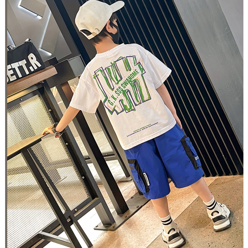 NRVP Mới Áo Thun 100% Cotton Tay Ngắn Dáng Rộng Unisex Cho Các Bé