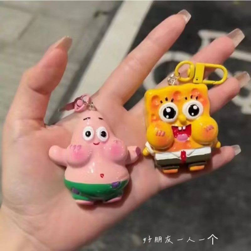 Móc Khóa Hình Nhân Vật Hoạt Hình SpongeBob Đáng Yêu