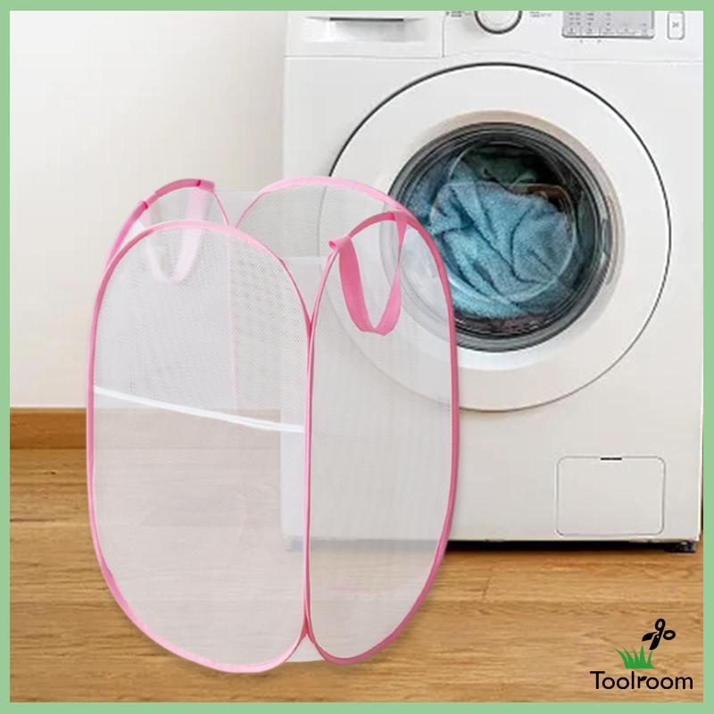 Giỏ Lưới Đựng Đồ Giặt Ủi / Đồ Dùng Có Thể Gấp Gọn Tiện Dụng Mang Theo Du Lịch / Cắm Trại