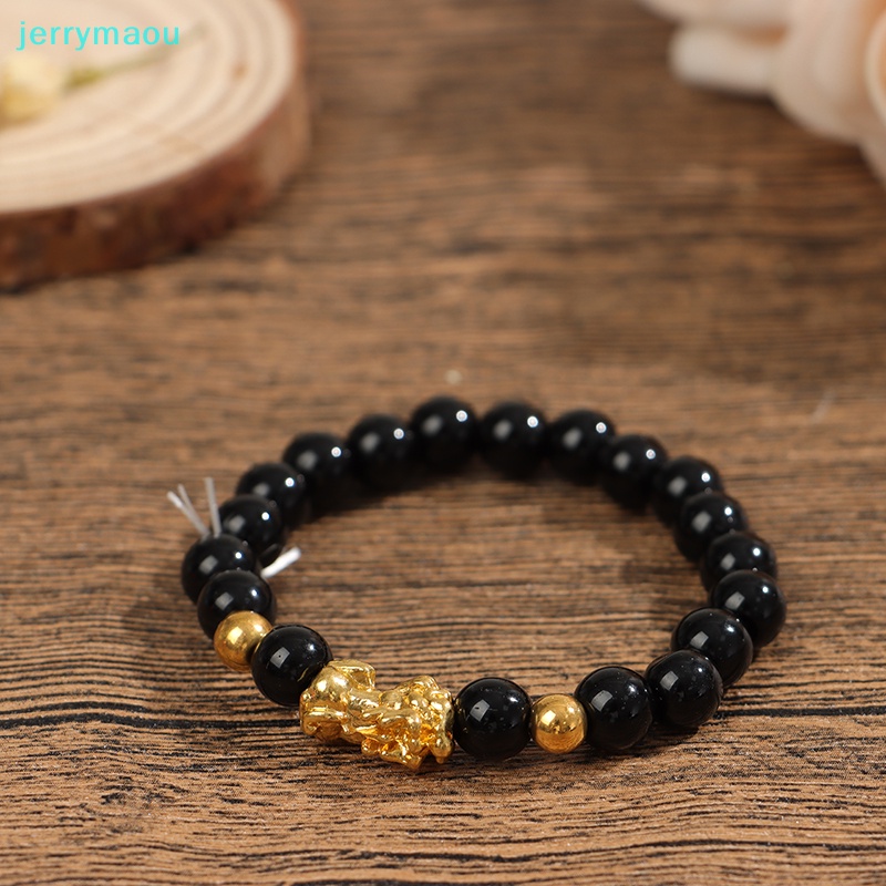 Vòng Tay Chuỗi Hạt Đá Obsidian Phong Thủy Cho Nam Và Nữ