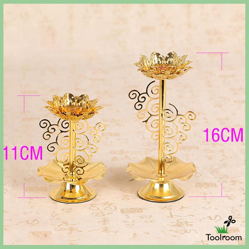 Giá Đỡ Đèn Cầy Họa Tiết Hoa Sen Phong Cách Phật Giáo Tây Tạng Độc Đáo