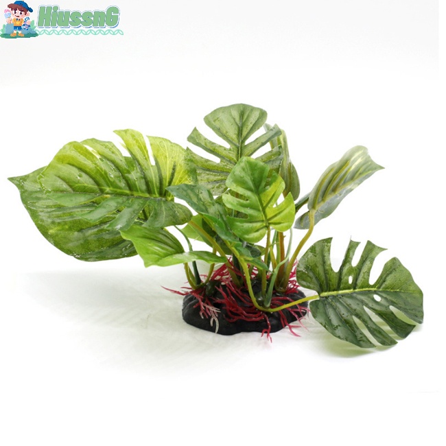 Lá Cây Giả Bằng Vải Lụa Dùng Trang Trí Bể Cá