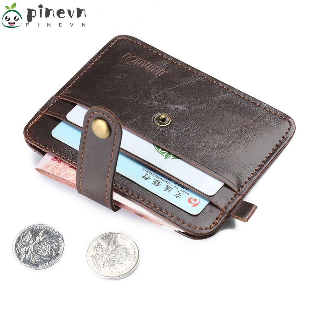 PINEVN Ví Đựng Tiền Xu Mini Siêu Bền Phong Cách Doanh Nhân Sang Trọng Cho Nam