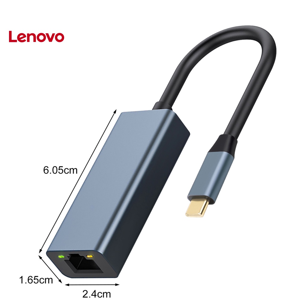 Bộ Chuyển Đổi USB C Ethernet 1000Mbps Gigabit Tốc Độ Cao Bằng Hợp Kim Nhôm Loại C Sang RJ45 Cho Windows / Mac OS / Android