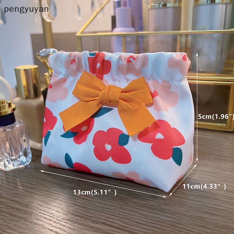 [pengyuyan] Ins Túi Đựng Mỹ Phẩm Thẻ Tai Nghe Son Môi Tự Động Đóng Sắp Trang Sức Đi Du Lịch [Mới]