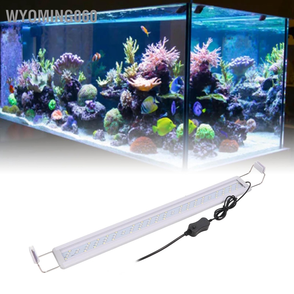 Wyoming060 Đèn LED Bể Cá Chuyên Nghiệp 4 Hàng Chống Thấm Nước Chiếu Sáng Tự Nhiên Mô Phỏng Đổi Màu Ánh Trắng