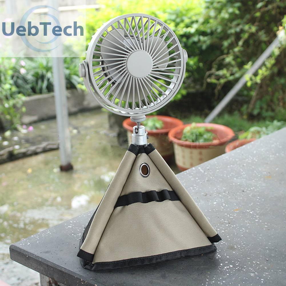 Giá Đỡ Ba Chân Kiêm Quạt Thổi Đa Chức Năng Dùng Khi Đi Cắm Trại Ngoài Trời