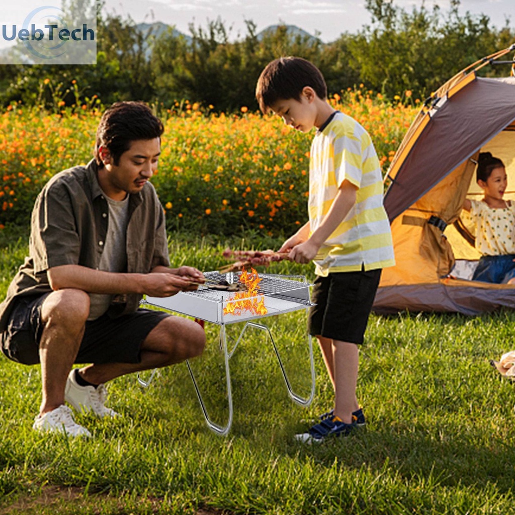Vỉ Nướng Bbq Dạng Gập Di Động Đa Dạng Phù Hợp Cho Cắm Trại Ngoài Trời