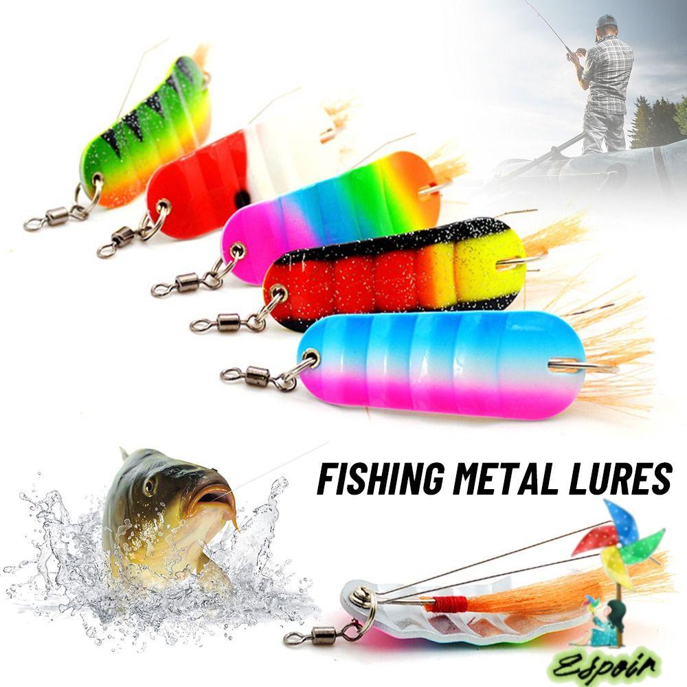 ESPO Mồi Câu Cá Giả Bằng Kim Loại Đính Sequin Lấp Lánh Ngăn Chặn Tiếng Ồn