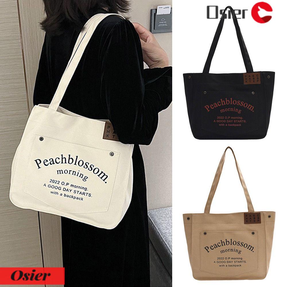 OSIER1 Túi Xách Vải Bố Sức Chứa Lớn Cao Cấp Thời Trang