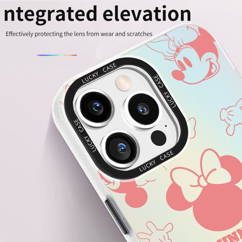 Ốp Điện Thoại Màu Laser Họa Tiết Đầu To Minnie Cho Iphone Xr128Plus 1314IMD promax Apple 2UUU