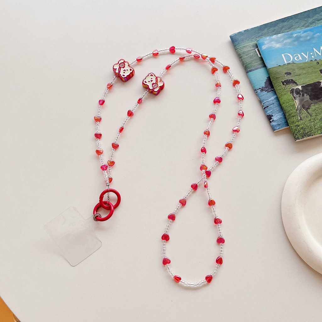 Dây Đeo Điện Thoại Acrylic Đính Đá Pha Lê Thời Trang Cho Nữ Mới