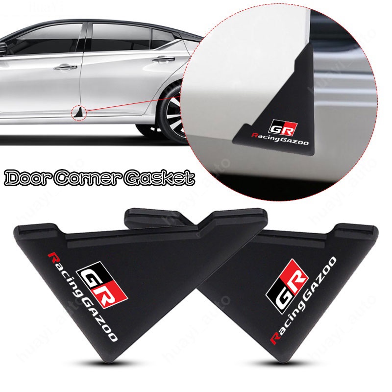 TOYOTA Bộ 2 / 4 Miếng Silicone Bảo Vệ Góc Cửa Xe Hơi Chống Va Chạm Cho Hilux Innova Corolla Rush Calya Yaris Vios