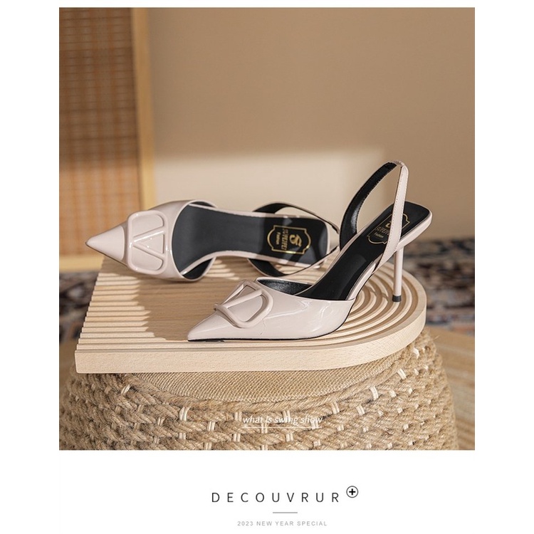 Giày Cao Gót Mũi Nhọn Thời Trang Dành Cho Nữ / Size 34-39