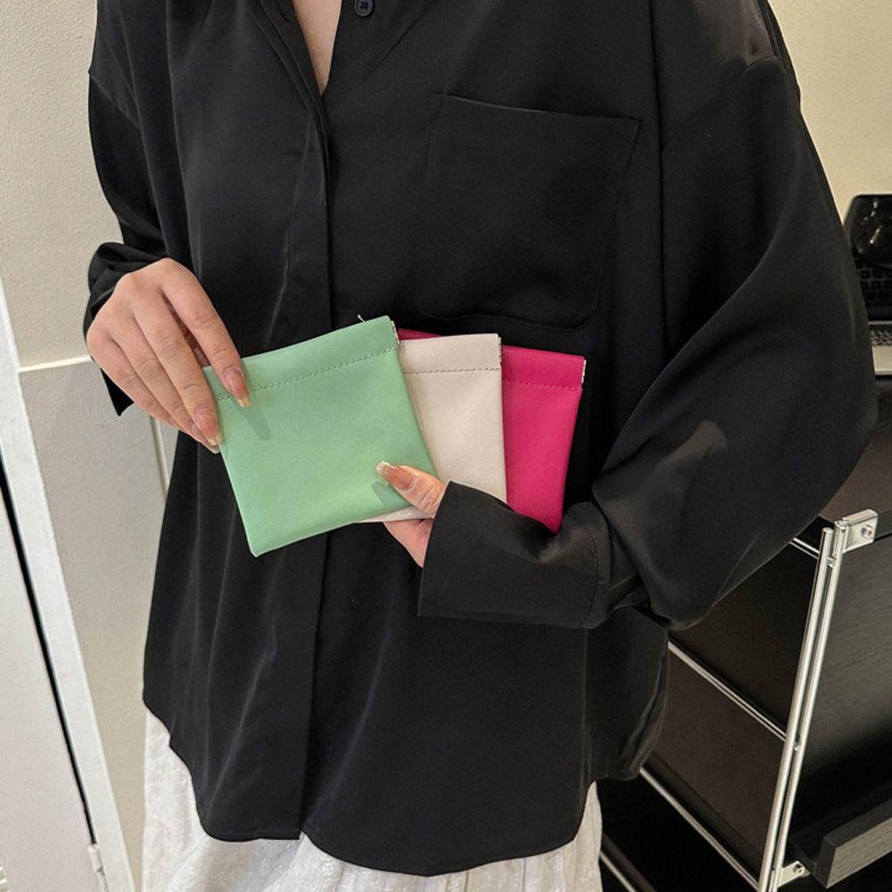 Ví Đựng Tiền Xu / Thẻ Bằng Da PU Cỡ Lớn Tiện Dụng Cho Nam