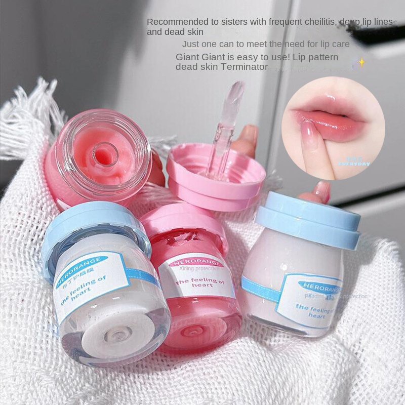 Mặt Nạ Môi HERORANGE Chiết Xuất Từ Dâu Tây / Dừa Giúp Dưỡng Ẩm / Tẩy Tế Bào Chết