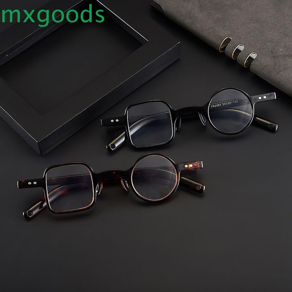 MXGOODS Kính Đọc Sách Gọng Tròn Chống Bức Xạ Bằng Nhựa Resin Thời Trang Cho Nam Và Nữ