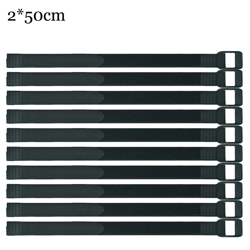 Bộ 10 Dây Rút Cho Xe Đạp 2 * 50cm &amp; Dây Quấn Cáp Đa Năng Chất Lượng Cao