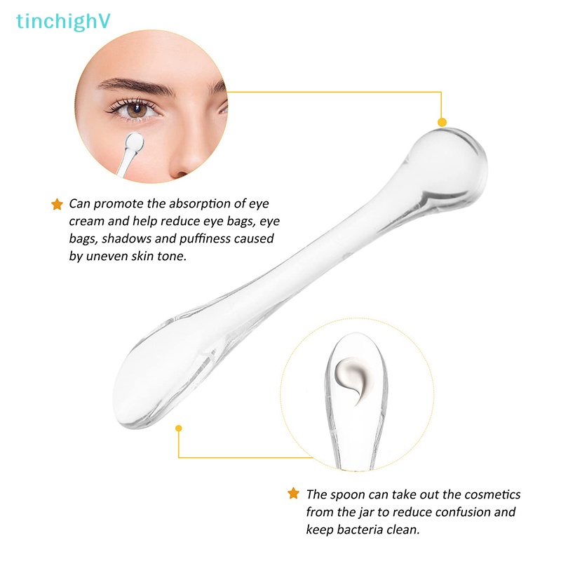 Bộ 5 Cây Muỗng Nhựa Acrylic Xóa Nếp Nhăn Chăm Sóc Da Mắt Tiện Dụng