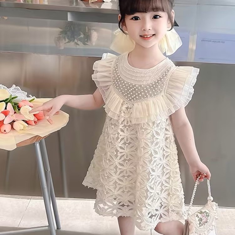 Đầm Công Chúa Không Tay Màu Trơn Thời Trang Mới 2023 Cho Bé Gái