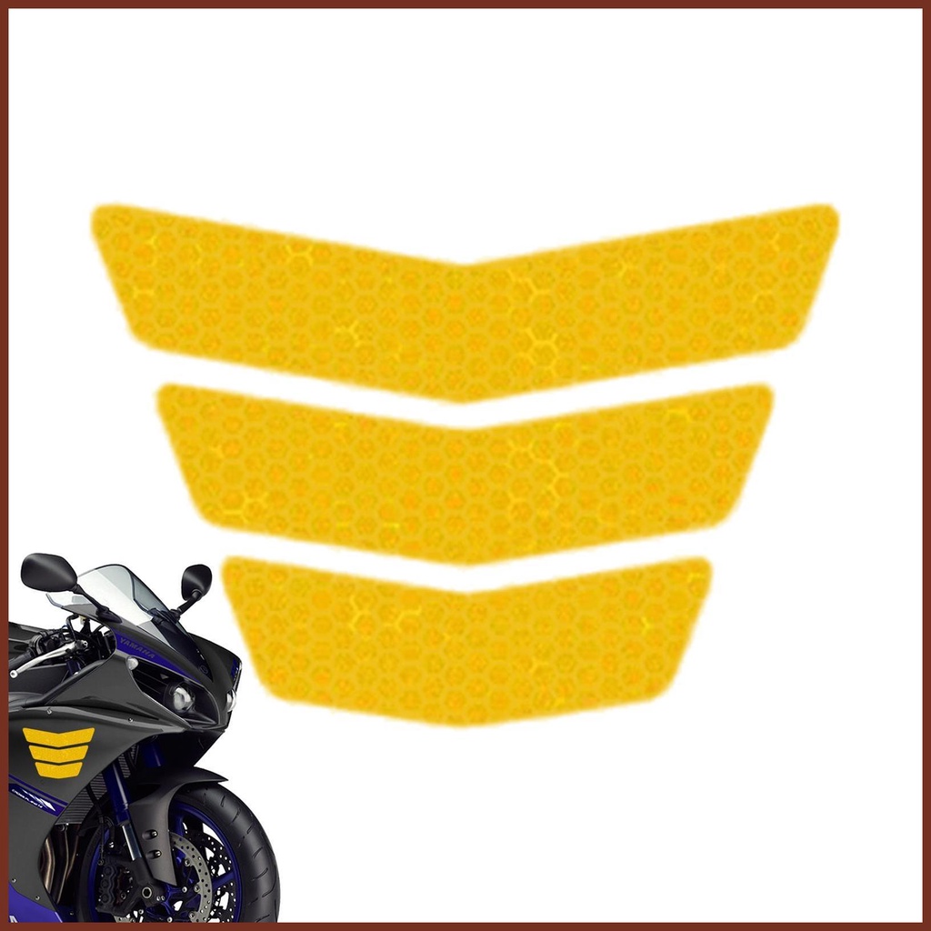 Set 3 Miếng Dán Phản Quang Trang Trí Mũ Bảo Hiểm Xe Mô Tô