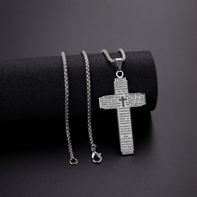 Ygt Vòng cổ Bằng Thép Không Gỉ Mặt Thánh Giá Thời Trang Dành Cho Nam