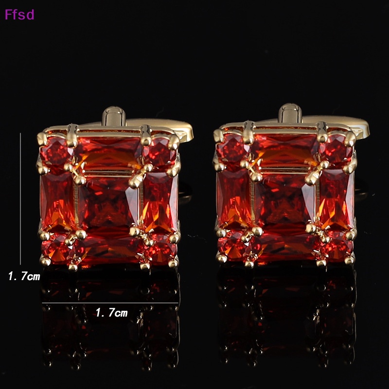 {Ffsd} Khuy Măng Sét Đính Đá Zircon Cao Cấp Thời Trang Cho Nam