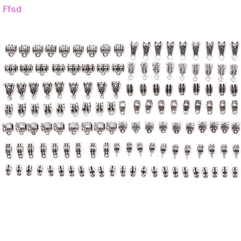 {Ffsd} Bộ 120 Hạt Nối Ống Kim Loại Làm Trang Sức Thủ Công Ch Bán Chạy