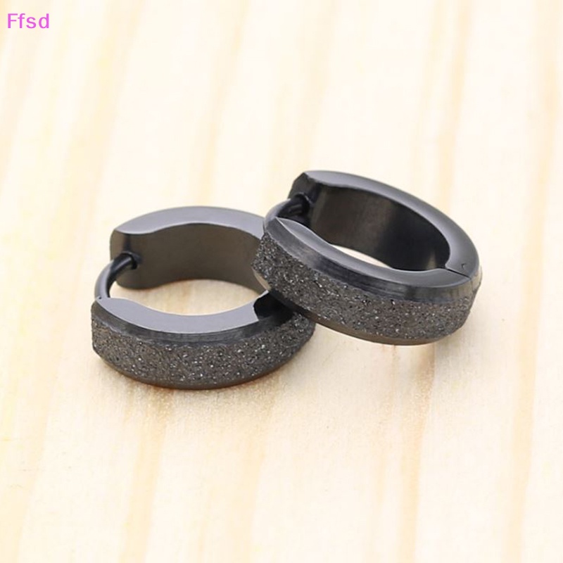 {Ffsd} Khuyên Tai Dạng Hạt Tròn Bằng Thép Không Gỉ Thời Trang Quà Tặng Cho Nam * Giảm Giá Hot