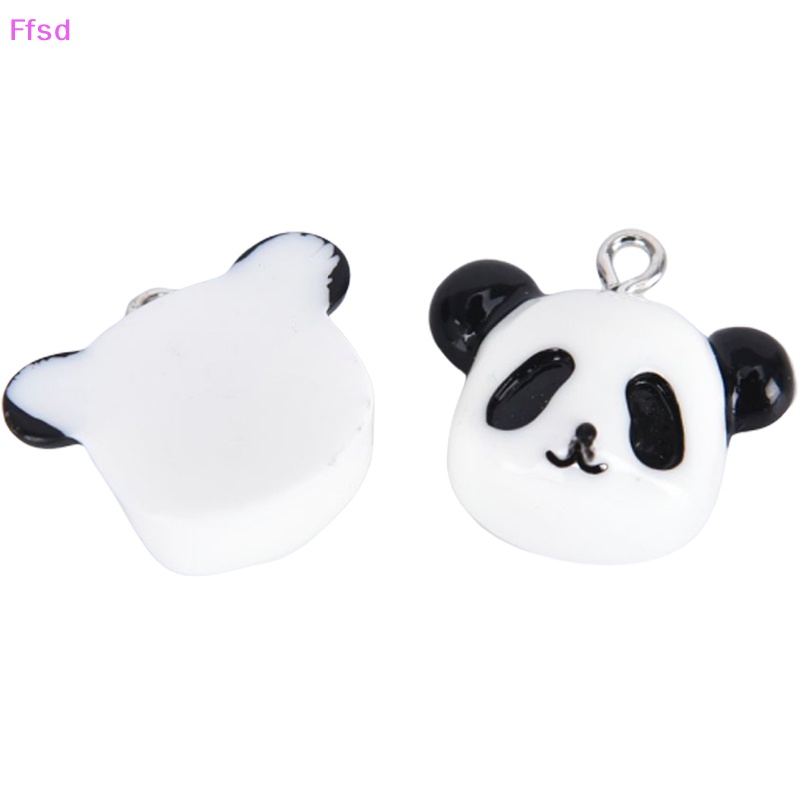 Set 20 Mặt Dây Chuyền Hình Gấu Trúc Bằng Nhựa Resin DIY