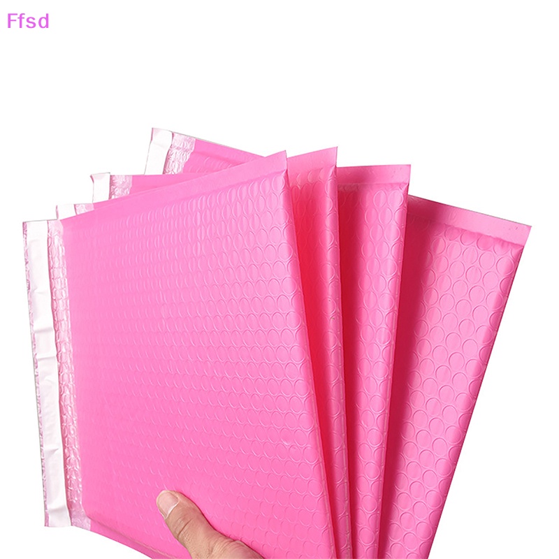 {Ffsd} Set 10 Túi Bong Bóng Đỏ Hồng Tự Đóng Gói Hàng Bảo Vệ Chống Rơi Bền * Hàng Bán Chạy