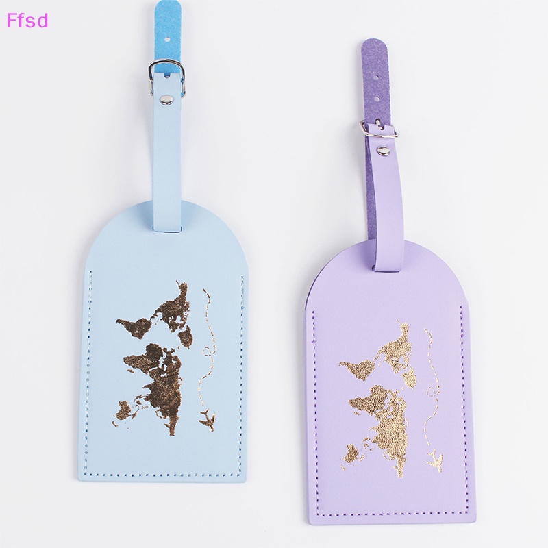 {Ffsd} Thẻ Da Đánh Dấu Hành Lý Du Lịch Thời Trang * Hàng Bán Chạy