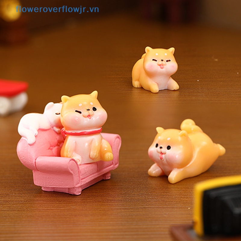 Mô Hình Chú Chó Mini Dễ Thương Dùng Trang Trí DIY