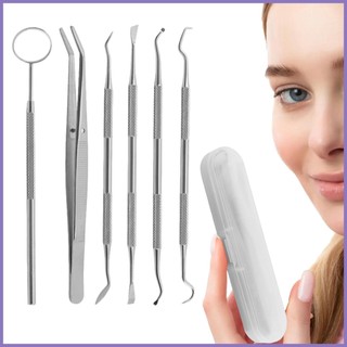 Bộ 6 dụng cụ chăm sóc răng miệng bằng thép không gỉ chuyên nghiệp cho nota2vn