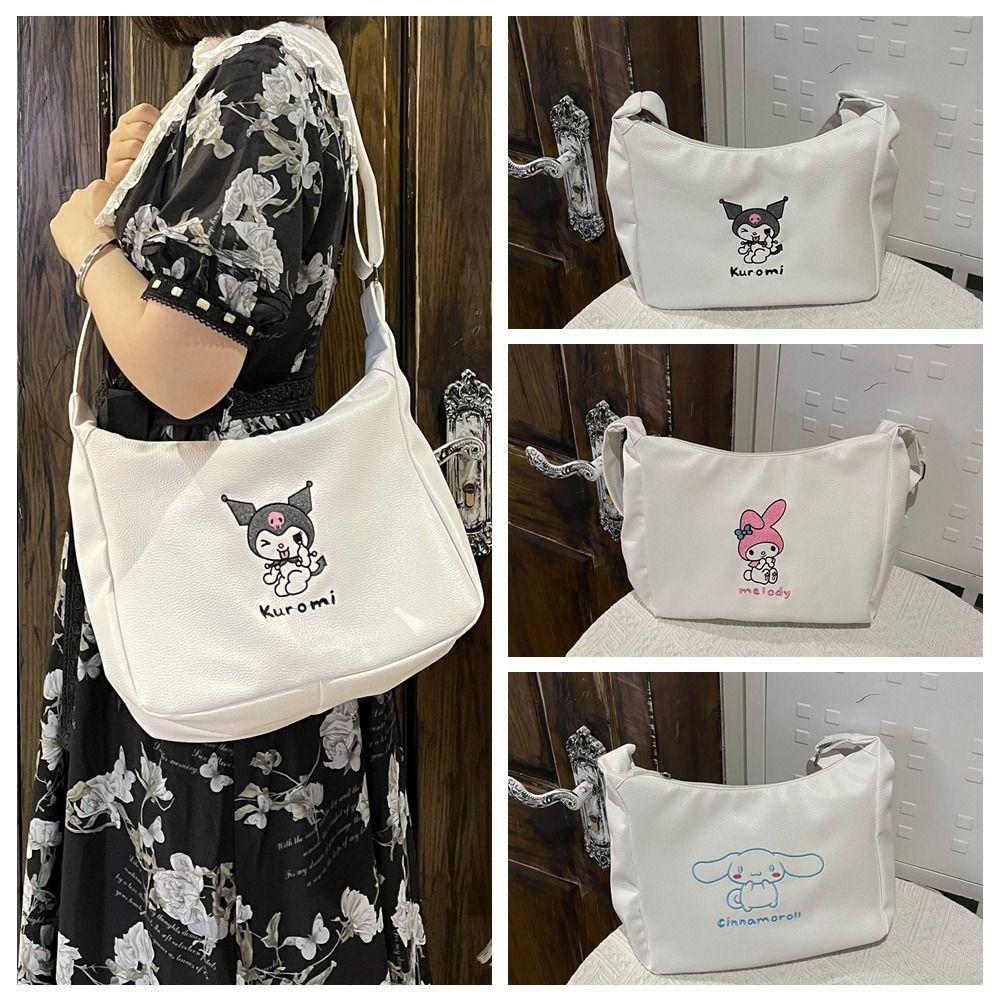 MIQUEL Túi Đeo Chéo Vai Bằng Da PU Mềm Hình Mèo Cinnamoroll Melody Cho Nữ