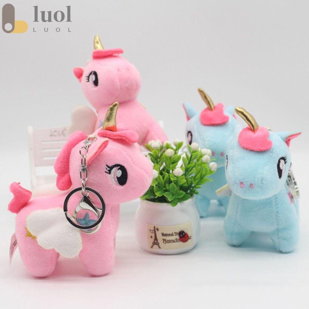 LUOL Móc Khóa Kỳ Lân Nhồi Bông 10cm Dễ Thương