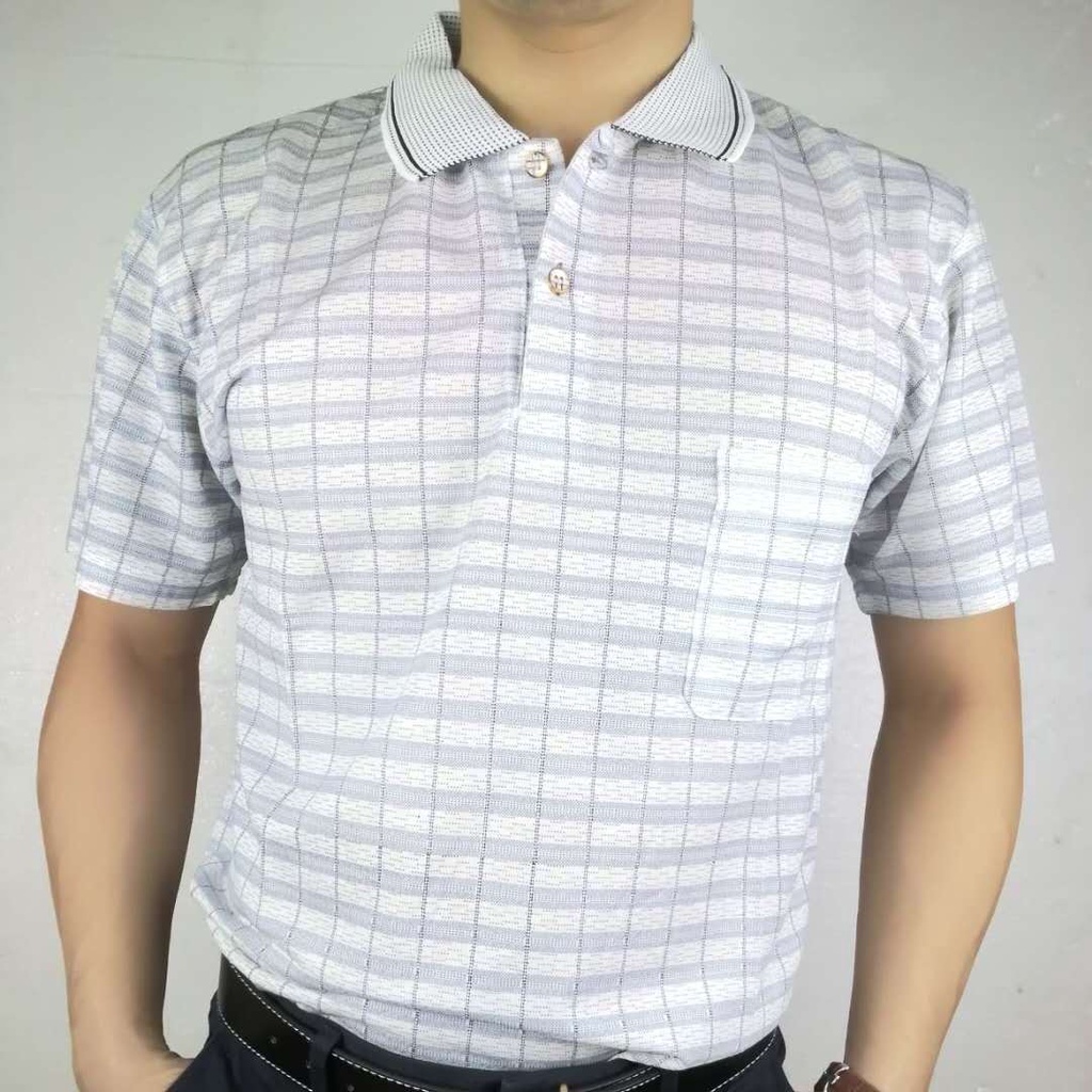 Áo Thun Polo Ngắn Tay Form Rộng Phong Cách Năng Động Dành Cho Nam Trung Niên Mi