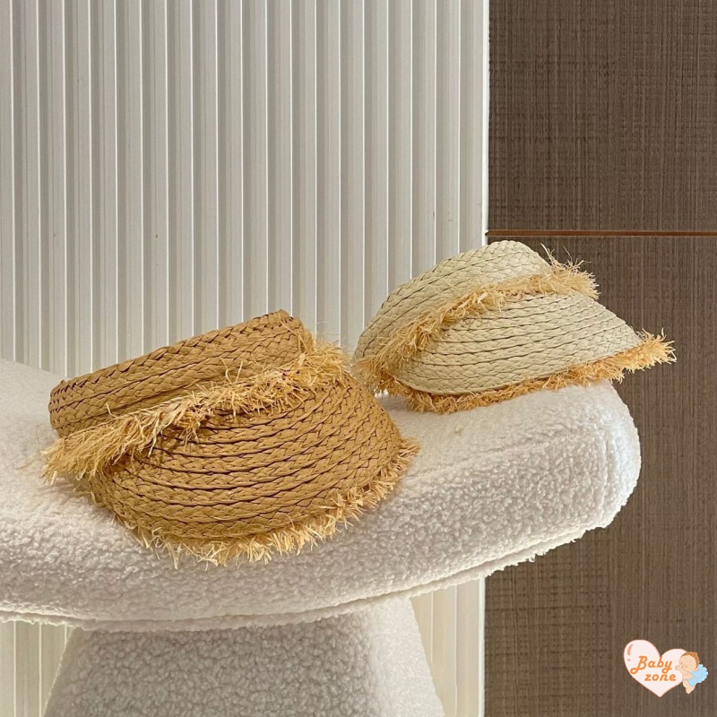 Được Khuyến Nghị! Nón Cói Rộng Vành Hở Chóp Chống Nắng Thời Trang Đi Biển Mùa Hè Cho Bé